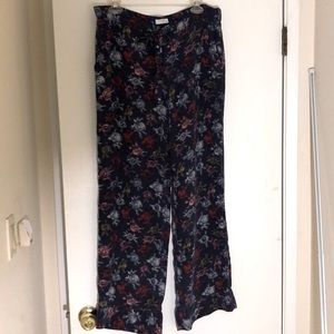 Equipment 100% silk wide leg pants
